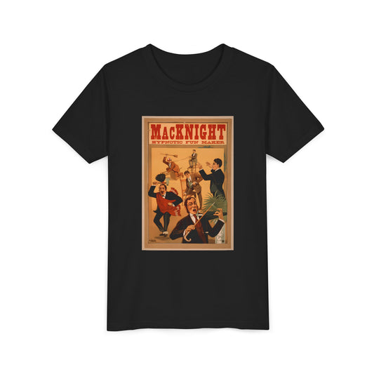 Vintage 'MacKnight Vaudeville' Retro Show Poster Kids T-Shirt (available in Black, Mustard, Green, Red)
