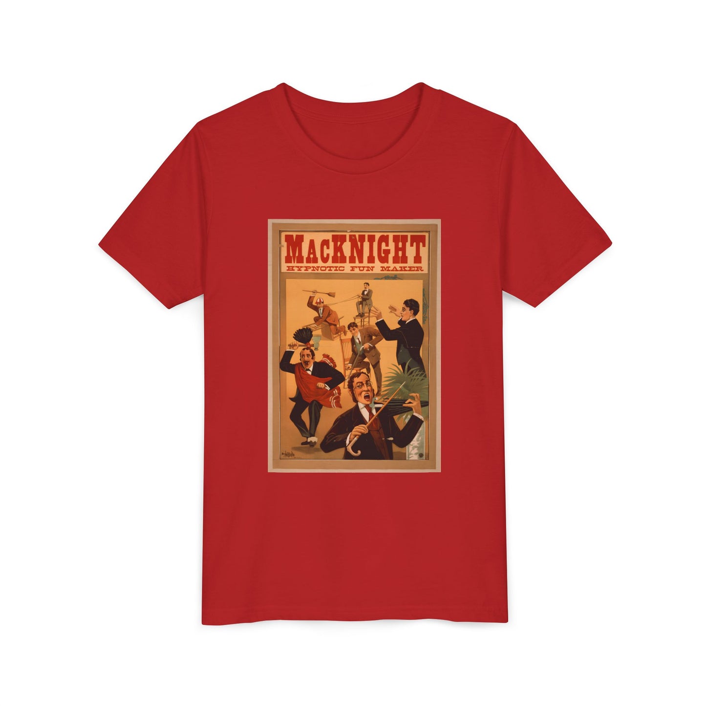 Vintage 'MacKnight Vaudeville' Retro Show Poster Kids T-Shirt (available in Black, Mustard, Green, Red)