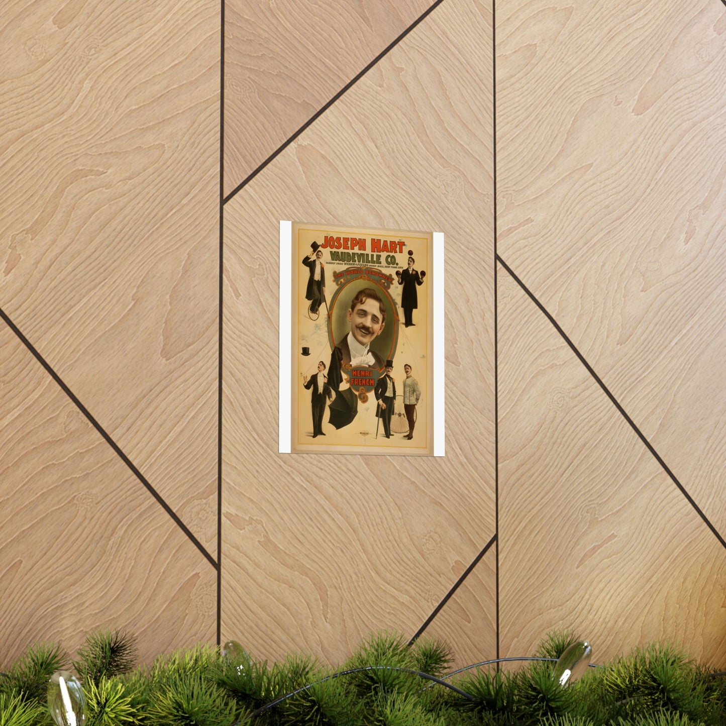 Vintage Vaudeville Poster Print — Joseph Hart, Weber & Fields Music Hall