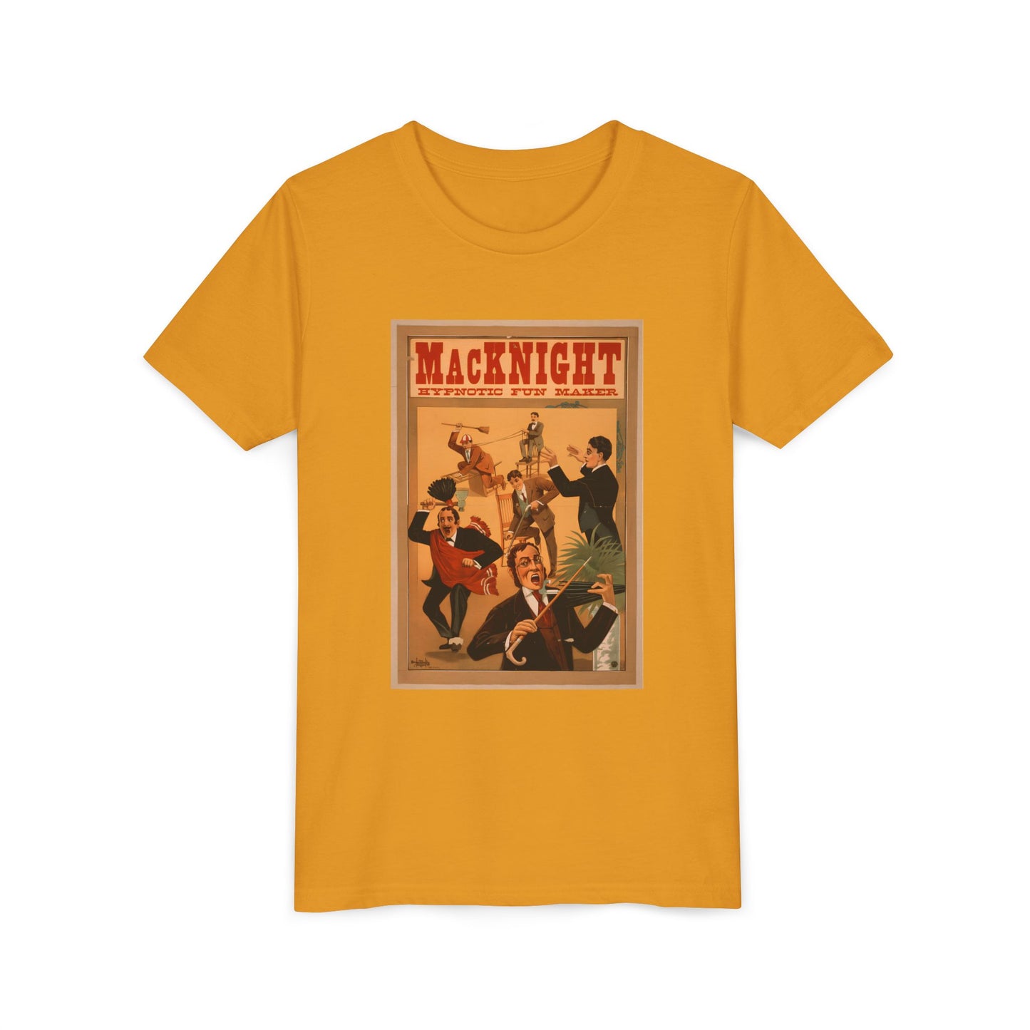 Vintage 'MacKnight Vaudeville' Retro Show Poster Kids T-Shirt (available in Black, Mustard, Green, Red)