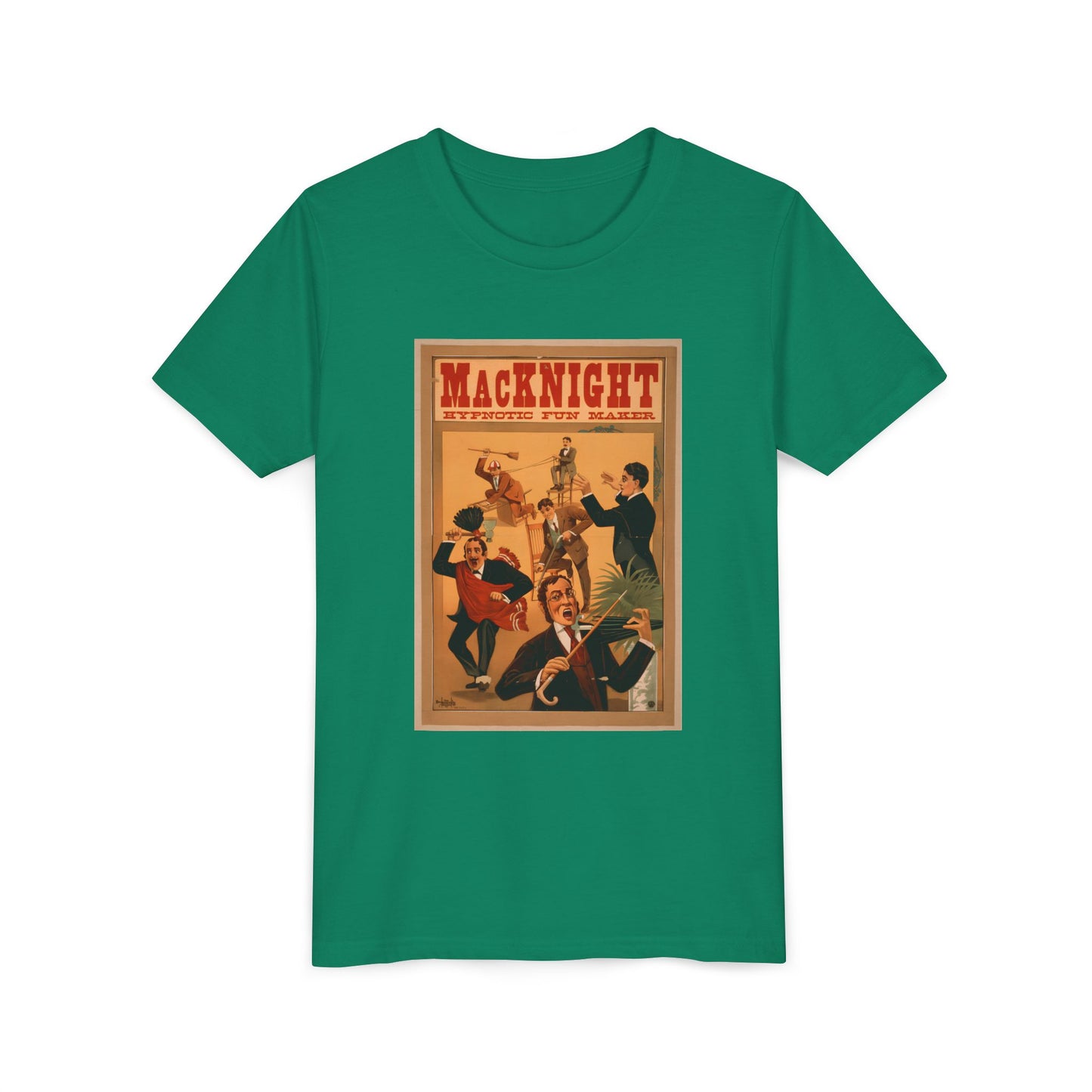 Vintage 'MacKnight Vaudeville' Retro Show Poster Kids T-Shirt (available in Black, Mustard, Green, Red)